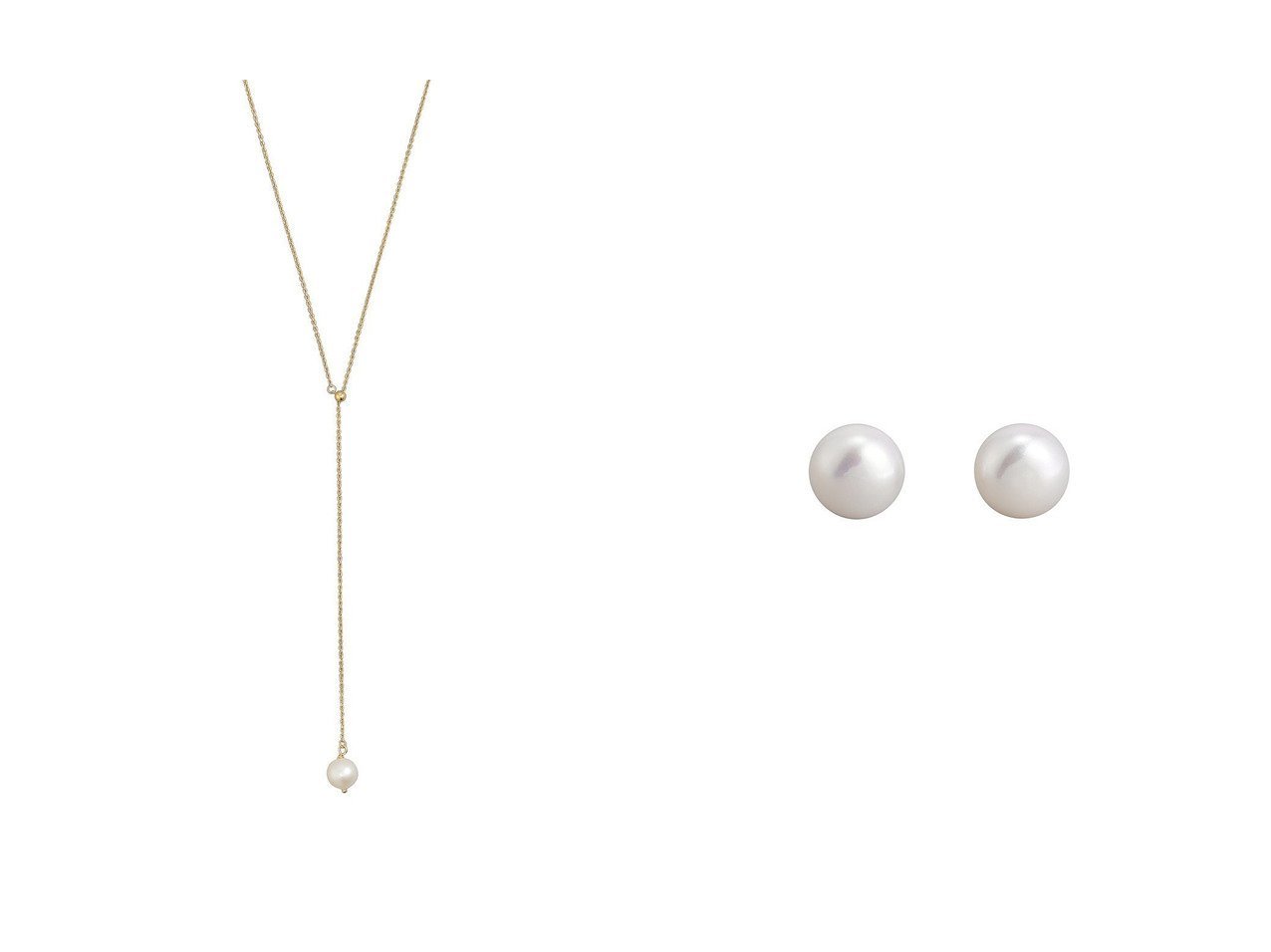 【Plus Vendome/プラス ヴァンドーム】のPEARL K10 スタッド ピアス&PEARL ネックレス 【アクセサリー、ジュエリー 人気通販 コーディネート通販】おすすめ！人気、トレンド、レディースファッションの通販   おすすめ人気トレンドファッション通販アイテム インテリア・キッズ・メンズ・レディースファッション・服の通販 founy(ファニー) 　ファッション　Fashion　レディースファッション　WOMEN　ジュエリー　Jewelry　ネックレス　Necklaces　リング　Rings　イヤリング　Earrings　シンプル　Simple　チェーン　Chain　ネックレス　Necklace　パール　Pearl　NEW・新作・新着・新入荷　New Arrivals　シルバー系　Silver　|ID:crp329100000197486