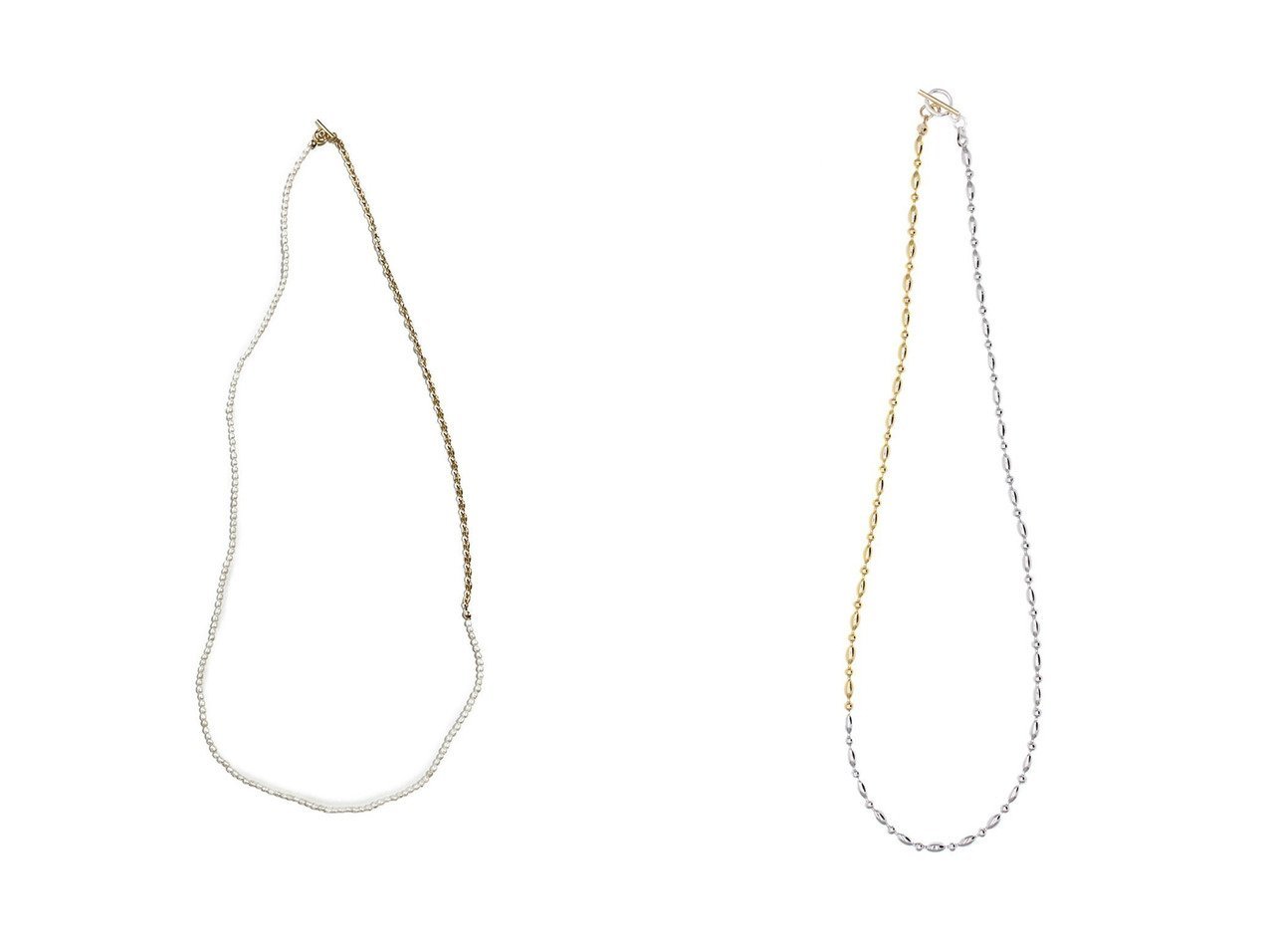 【Lemme/レム】のAnchor Pearl ネックレス&Ice grain ネックレス 【アクセサリー、ジュエリー 人気通販 コーディネート通販】おすすめ！人気、トレンド、レディースファッションの通販   おすすめ人気トレンドファッション通販アイテム インテリア・キッズ・メンズ・レディースファッション・服の通販 founy(ファニー) 　ファッション　Fashion　レディースファッション　WOMEN　ジュエリー　Jewelry　ネックレス　Necklaces　コーティング　Coating　チェーン　Chain　ネックレス　Necklace　バロック　Baroque　パール　Pearl　ロング　Long　NEW・新作・新着・新入荷　New Arrivals　シルバー系　Silver　ゴールド系　Gold　|ID:crp329100000197510