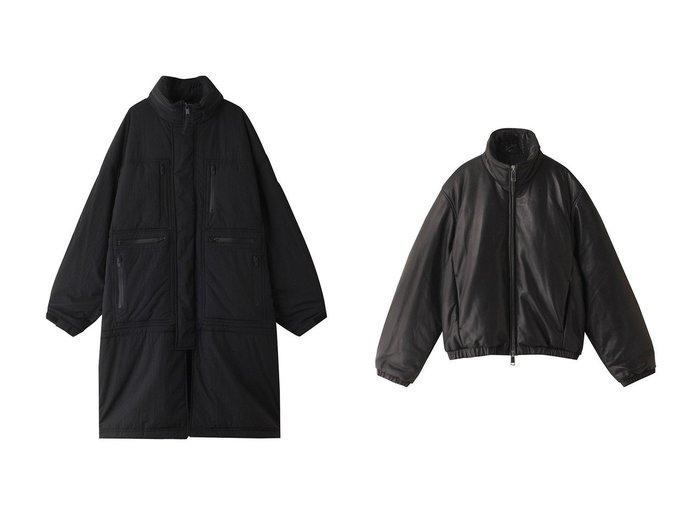 【YOKE / MEN/ヨーク】の【MEN】MULTI POCKET PUFFER コート&【MEN】LEATHER PUFFERブルゾン 【MEN】おすすめ！人気トレンド・男性、メンズファッションの通販   おすすめ人気トレンドファッション通販アイテム 人気、トレンドファッション・服の通販 founy(ファニー) 　ファッション　Fashion　メンズファッション　MEN　2024年　2024　2024春夏・S/S　Ss,Spring/Summer,2024　スタイリッシュ　Stylish　ドット　Dot　ドローコード　Draw Cord　フロント　Front　ブルゾン　Blouson　ポケット　Pocket　ロング　Long　NEW・新作・新着・新入荷　New Arrivals　|ID:crp329100000197637