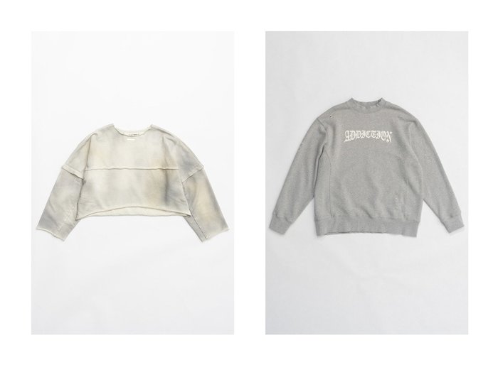 【PRANK PROJECT/プランク プロジェクト】のワイドオーバースウェット/Wide Over Sweatshirt&クラックロゴダメージスウェット/Crack Logo Damaged Sweatshirt 【 人気通販 コーディネート通販】おすすめ！人気、トレンド、レディースファッションの通販    おすすめ人気トレンドファッション通販アイテム インテリア・キッズ・メンズ・レディースファッション・服の通販 founy(ファニー) https://founy.com/ ファッション Fashion レディースファッション WOMEN トップス・カットソー Tops/Tshirt シャツ/ブラウス Shirts/Blouses パーカ Sweats ロング / Tシャツ T-Shirts スウェット Sweat カットソー Cut and Sewn クラッシュ Crash ダメージ Damage プリント Print NEW・新作・新着・新入荷 New Arrivals |ID:crp329100000197850