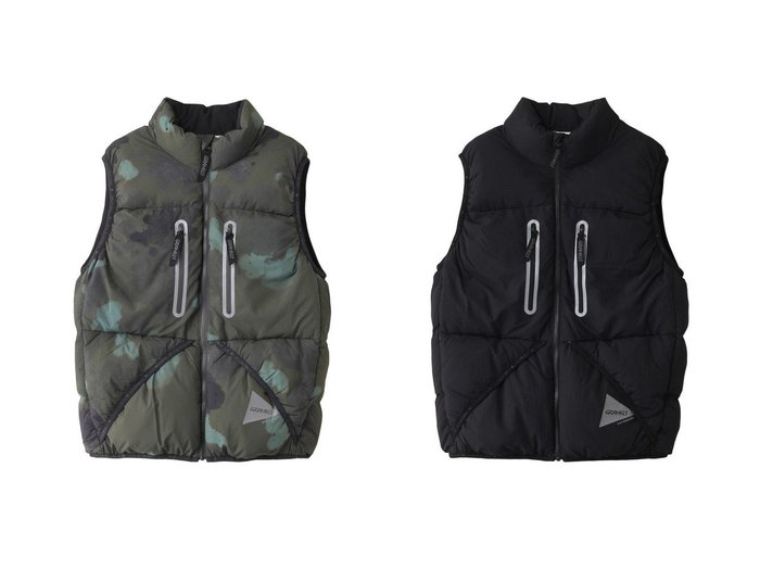 【and wander/アンドワンダー】の【UNISEX】【and wander×gramicci】 down vest 【アウター 人気通販 コーディネート通販】おすすめ！人気、トレンド、レディースファッションの通販    おすすめ人気トレンドファッション通販アイテム 人気、トレンドファッション・服の通販 founy(ファニー) ファッション Fashion レディースファッション WOMEN アウター Coat Outerwear ジャケット Jackets A/W・秋冬 Aw・Autumn/Winter・Fw・Fall-Winter ユニセックス Unisex ジャケット Jacket ダウン Down ベスト Vest ポケット Pocket NEW・新作・新着・新入荷 New Arrivals 防寒 Cold Protection |ID:crp329100000197889