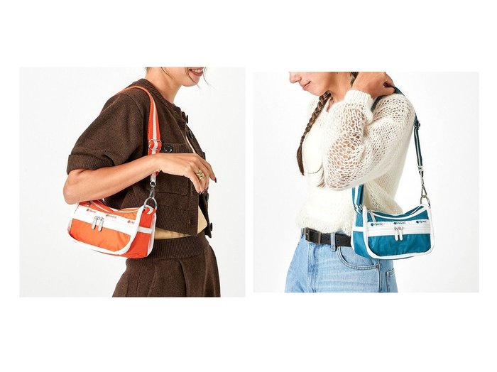 【LeSportsac/レスポートサック】のスペクテイターアンバーオレンジ&スペクテイターティールブルー 【 バッグ・鞄 人気通販 コーディネート通販】おすすめ！人気、トレンド、レディースファッションの通販  おすすめ人気トレンドファッション通販アイテム 人気、トレンドファッション・服の通販 founy(ファニー) 　ファッション　Fashion　レディースファッション　WOMEN　アウトドア　Outdoor　ウォレット　Wallet　オレンジ　Orange　コンパクト　Compact　軽量　Lightweight　ショルダー　Shoulder　シンプル　Simple　スポーツ　Sports　スポーティ　Sporty　スマホ　Smartphone　財布　Wallet　ハンドバッグ　Handbag　プリント　Print　ポケット　Pocket　ポシェット　Pochette　ポーチ　Pouch　おすすめ　Recommend　旅行　Travel　|ID:crp329100000198192