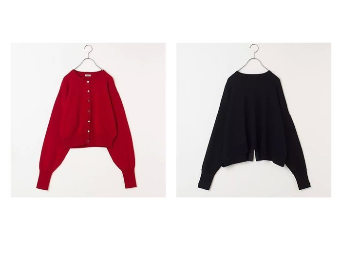 【Curensology/カレンソロジー】の【LEE別注】ファインウールバックリボンプルオーバー&【Oblada/オブラダ】の【LEE別注】MARTHA CARDIGAN 【アウター 人気通販 コーディネート通販】おすすめ！人気、トレンド、レディースファッションの通販  おすすめ人気トレンドファッション通販アイテム 人気、トレンドファッション・服の通販 founy(ファニー) ファッション Fashion レディースファッション WOMEN トップス・カットソー Tops/Tshirt カーディガン Cardigans プルオーバー Pullover コンパクト Compact シルバー Silver バランス Balance 別注 Special Order |ID:crp329100000198298