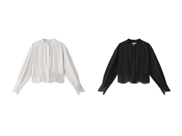 【MIDIUMISOLID/ミディウミソリッド】のlace cutwork shirt シャツ 【トップス、カットソー 人気通販 コーディネート通販】おすすめ！人気、トレンド、レディースファッションの通販    おすすめ人気トレンドファッション通販アイテム 人気、トレンドファッション・服の通販 founy(ファニー) ファッション Fashion レディースファッション WOMEN トップス・カットソー Tops/Tshirt シャツ/ブラウス Shirts/Blouses サテン Satin スリーブ Sleeve パーティ Party レース Race ロング Long NEW・新作・新着・新入荷 New Arrivals |ID:crp329100000198348