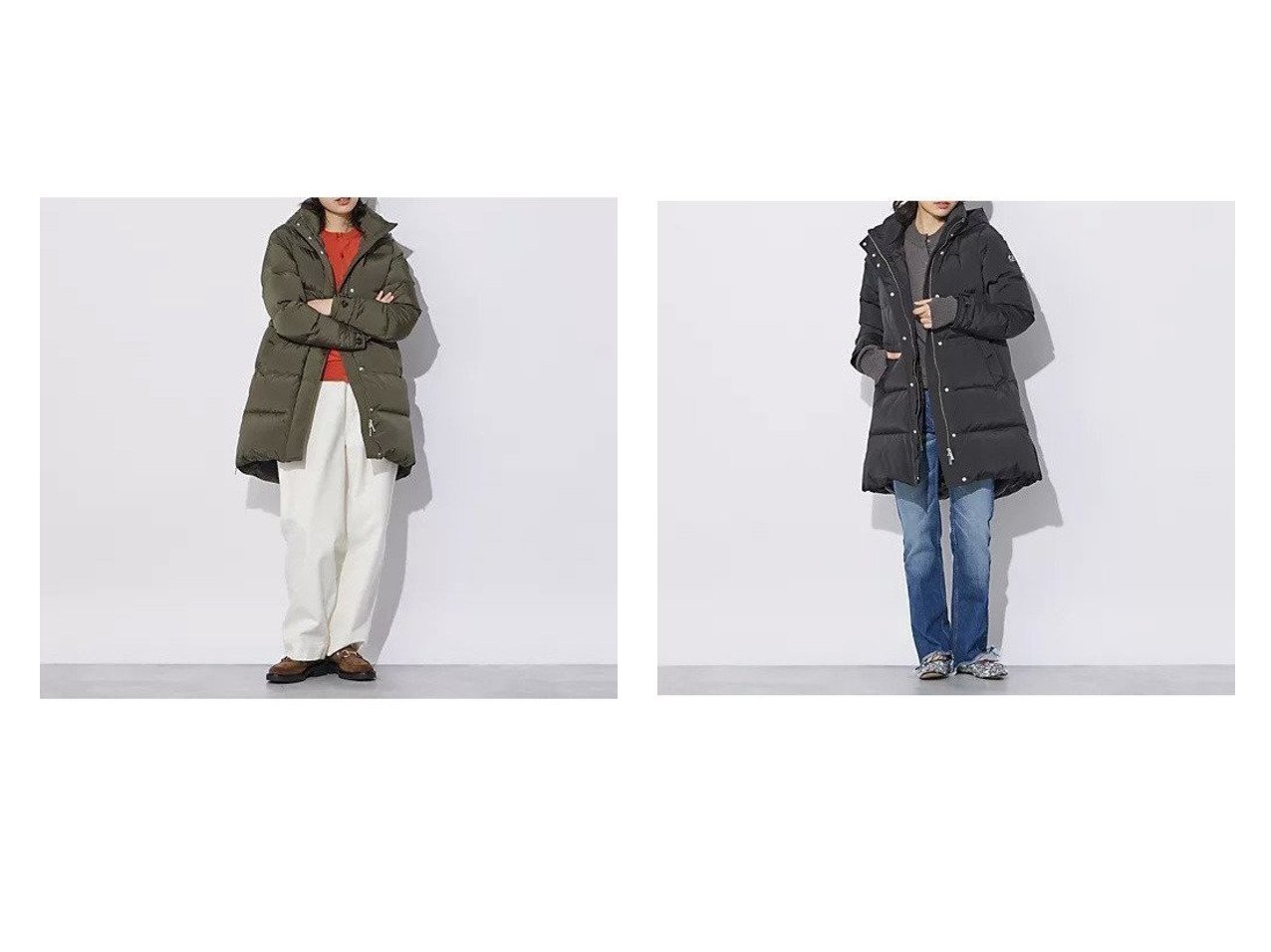 【WOOLRICH/ウールリッチ】のALSEA PUFFER JACKET(ダウンコート) 【アウター 人気通販 コーディネート通販】おすすめ！人気、トレンド、レディースファッションの通販   おすすめ人気トレンドファッション通販アイテム インテリア・キッズ・メンズ・レディースファッション・服の通販 founy(ファニー) 　ファッション　Fashion　レディースファッション　WOMEN　アウター　Coat Outerwear　コート　Coats　ジャケット　Jackets　ダウン　Down Coats And Jackets　シンプル　Simple　ジップ　Zip　スタンド　Stand　ダウン　Down　フロント　Front　プリント　Print　グリーン系　Green　ブラック系　Black　|ID:crp329100000198429