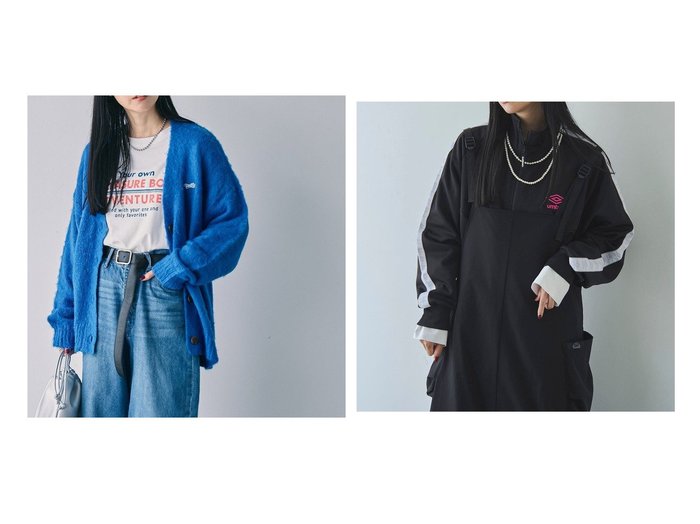 【COEN/コーエン】のPENNEYS(ぺニーズ)別注シャギーVネックカーディガン&UMBRO(アンブロ)別注トラックジャケット 【プチプライス、格安、低価格 人気通販 コーディネート通販】おすすめ！人気、トレンド、レディースファッションの通販   おすすめ人気トレンドファッション通販アイテム 人気、トレンドファッション・服の通販 founy(ファニー) 　ファッション　Fashion　レディースファッション　WOMEN　トップス・カットソー　Tops/Tshirt　カーディガン　Cardigans　Vネック　V-Neck　アウター　Coat Outerwear　ジャケット　Jackets　秋　Autumn/Fall　カーディガン　Cardigan　コレクション　Collection　シアー　Sheer　チュール　Tulle　デニム　Denim　トレンド　Trend　フォックス　Fox　別注　Special Order　ミックス　Mix　ミドル　Middle　レース　Race　冬　Winter　おすすめ　Recommend　ジャケット　Jacket　ポケット　Pocket　|ID:crp329100000198479