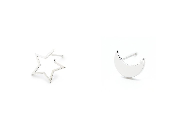 【oeau/オー】のflat charm ピアス/crescent(片耳用)&karma ピアス/small falling star(片耳用) 【ファッション雑貨 人気通販 コーディネート通販】おすすめ！人気、トレンド、レディースファッションの通販    おすすめ人気トレンドファッション通販アイテム 人気、トレンドファッション・服の通販 founy(ファニー) ファッション Fashion レディースファッション WOMEN ジュエリー Jewelry リング Rings イヤリング Earrings イヤリング Earrings モチーフ Motif NEW・新作・新着・新入荷 New Arrivals 片耳 One Ear |ID:crp329100000198618