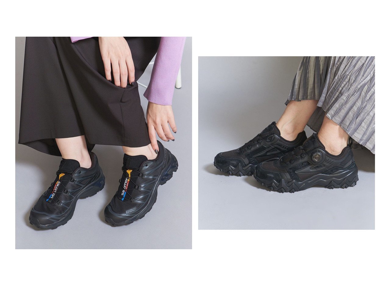 【BEAUTY&YOUTH / UNITED ARROWS/ビューティ&ユース ユナイテッドアローズ】の【国内EXCLUSIVE】スニーカー&Salomon XT-スニーカー 【 人気通販 コーディネート通販】おすすめ！人気、トレンド、レディースファッションの通販    おすすめ人気トレンドファッション通販アイテム インテリア・キッズ・メンズ・レディースファッション・服の通販 founy(ファニー) 　ファッション　Fashion　レディースファッション　WOMEN　アウトドア　Outdoor　スタイリッシュ　Stylish　スニーカー　Sneakers　スポーツ　Sports　フランス　France　メンズ　Mens　ランニング　Running　イタリア　Italy　クール　Cool　シューズ　Shoes　ネイティブ　Native　人気　Popularity　ブラック系　Black　|ID:crp329100000198739