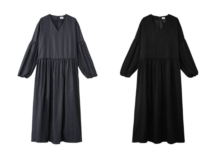 【MANOF/マノフ】のPINSTRIPE GATHER ONE PIECE ワンピース 【ワンピース、ドレス 人気通販 コーディネート通販】おすすめ！人気、トレンド、レディースファッションの通販    おすすめ人気トレンドファッション通販アイテム 人気、トレンドファッション・服の通販 founy(ファニー) ファッション Fashion レディースファッション WOMEN ワンピース Dress チュニック Tunic インナー Inner ギャザー Gather ストライプ Stripe タートルネック Turtleneck チュニック Tunic ロング Long NEW・新作・新着・新入荷 New Arrivals |ID:crp329100000198803