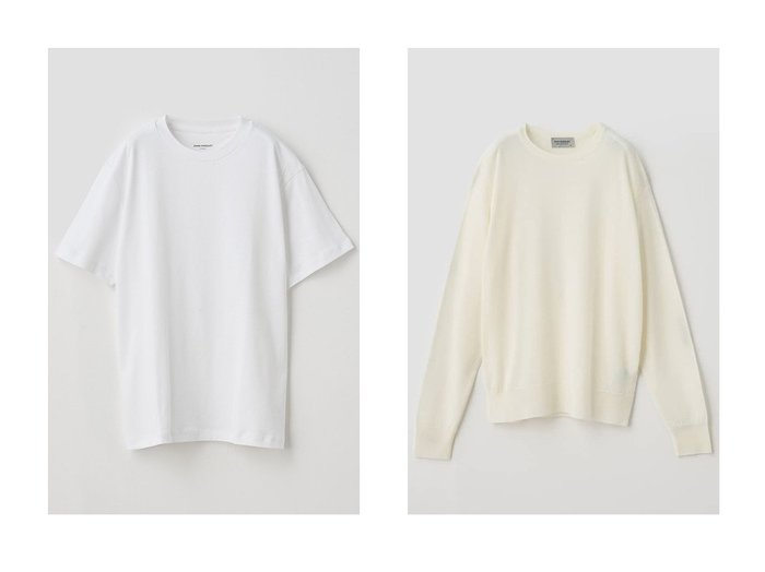 【JOHN SMEDLEY/ジョン スメドレー】のクルーネック長袖プルオーバー EMMY 30G COMMON FIT&スビンコットンクルーネック半袖Tシャツ|UTS902|UNDERWEAR for WOMEN 【トップス、カットソー 人気通販 コーディネート通販】おすすめ！人気、トレンド、レディースファッションの通販    おすすめ人気トレンドファッション通販アイテム インテリア・キッズ・メンズ・レディースファッション・服の通販 founy(ファニー) https://founy.com/ ファッション Fashion レディースファッション WOMEN トップス・カットソー Tops/Tshirt シャツ/ブラウス Shirts/Blouses ロング / Tシャツ T-Shirts カットソー Cut and Sewn 下着・ランジェリー Underwear アンダーウェア Underwear ニット Knit Tops プルオーバー Pullover ショート Short スリーブ Sleeve 半袖 Short Sleeve NEW・新作・新着・新入荷 New Arrivals |ID:crp329100000198811