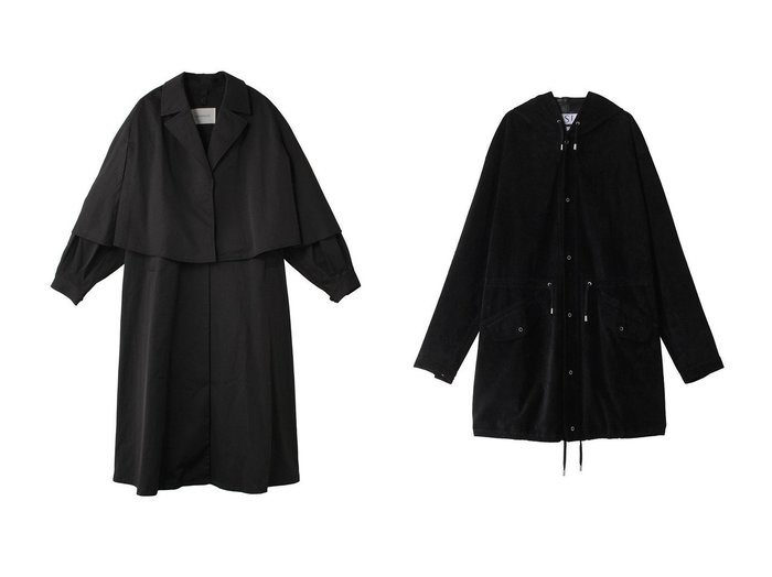 【MIDIUMISOLID/ミディウミソリッド】の3way cape coat コート&【sisii/シシ】の【UNISEX】スノーパーカーコート 【アウター 人気通販 コーディネート通販】おすすめ！人気、トレンド、レディースファッションの通販    おすすめ人気トレンドファッション通販アイテム 人気、トレンドファッション・服の通販 founy(ファニー) ファッション Fashion レディースファッション WOMEN アウター Coat Outerwear コート Coats ユニセックス Unisex なめらか Smooth スエード Suede フォルム Form ロング Long 定番 Standard NEW・新作・新着・新入荷 New Arrivals |ID:crp329100000198950