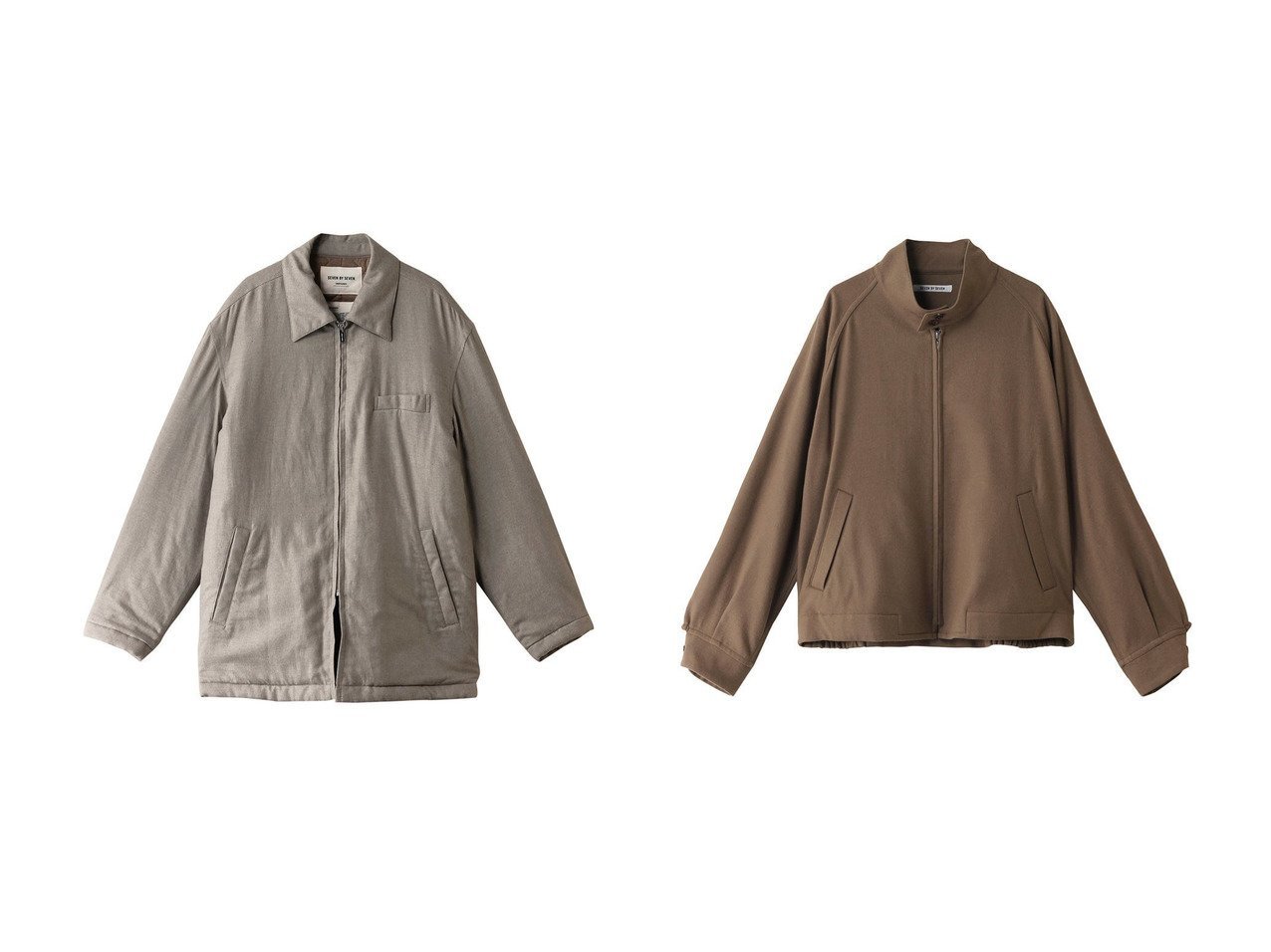 【SEVEN BY SEVEN / MEN/セブン バイ セブン】の【MEN】DRIZZLER ジャケット‐Powder melton‐&【MEN】ジップアップ ロング ブルゾン‐Unstained organic cotton‐ 【MEN】おすすめ！人気トレンド・男性、メンズファッションの通販    おすすめ人気トレンドファッション通販アイテム インテリア・キッズ・メンズ・レディースファッション・服の通販 founy(ファニー) 　ファッション　Fashion　メンズファッション　MEN　ジップアップ　Zip Up　ジャケット　Jacket　ブルゾン　Blouson　ロング　Long　エレガント 上品　Elegant　NEW・新作・新着・新入荷　New Arrivals　防寒　Cold Protection　パウダー　Powder　メルトン　Melton　グレー系　Gray　ベージュ系　Beige　ブルー系　Blue　|ID:crp329100000198967