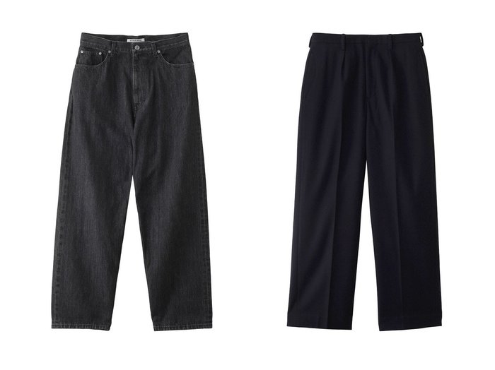 【SEVEN BY SEVEN / MEN/セブン バイ セブン】の【MEN】インタックパンツ‐Powder melton‐&【MEN】デニムワイドパンツ‐Wash‐ 【MEN】おすすめ！人気トレンド・男性、メンズファッションの通販    おすすめ人気トレンドファッション通販アイテム インテリア・キッズ・メンズ・レディースファッション・服の通販 founy(ファニー) https://founy.com/ ファッション Fashion メンズファッション MEN ボトムス Bottoms/Men デニムパンツ Denim Pants ウォッシュ Wash デニム Denim ワイド Wide NEW・新作・新着・新入荷 New Arrivals |ID:crp329100000198969