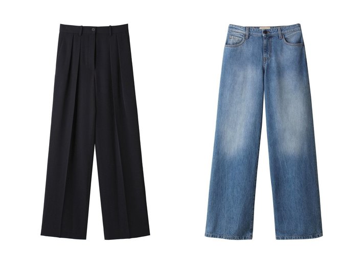 【THE ROW/ザ ロウ】のIGOR PANTS&EGLITTA JEAN 【パンツ 人気通販 コーディネート通販】おすすめ！人気、トレンド、レディースファッションの通販  おすすめ人気トレンドファッション通販アイテム 人気、トレンドファッション・服の通販 founy(ファニー) ファッション Fashion レディースファッション WOMEN パンツ Pants デニムパンツ Denim Pants おすすめ Recommend クラシカル Classical クラシック Classic タートルネック Turtleneck フロント Front プリーツ Pleats NEW・新作・新着・新入荷 New Arrivals |ID:crp329100000199064