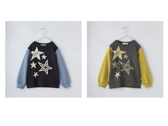 【THE SHOP TK / KIDS/ザ ショップ ティーケー】の【100-160】星さがら刺繍裏毛プルオーバー 【KIDS】子供服のおすすめ！人気トレンド・キッズファッションの通販  おすすめ人気トレンドファッション通販アイテム 人気、トレンドファッション・服の通販 founy(ファニー) 　ファッション　Fashion　キッズファッション　KIDS　トップス・カットソー　Tops/Tees/Kids　おすすめ　Recommend　スマート　Smart　|ID:crp329100000199121