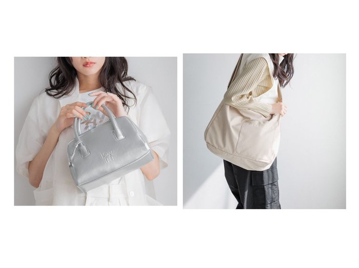 【LOWRYS FARM/ローリーズファーム】のエンボスボストンBAG&柔らかボディBAG 【プチプライス、格安、低価格 人気通販 コーディネート通販】おすすめ！人気、トレンド、レディースファッションの通販    おすすめ人気トレンドファッション通販アイテム 人気、トレンドファッション・服の通販 founy(ファニー) 　ファッション　Fashion　レディースファッション　WOMEN　バッグ　Bag　ボストンバッグ　Boston Bag　ポケット　Pocket　|ID:crp329100000199365