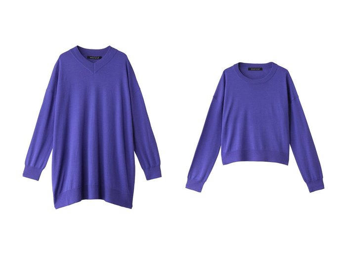 【mizuiro ind/ミズイロ インド】のO プルオーバー&high gauge V neck wide tunic チュニック 【トップス、カットソー 人気通販 コーディネート通販】おすすめ！人気、トレンド、レディースファッションの通販  おすすめ人気トレンドファッション通販アイテム 人気、トレンドファッション・服の通販 founy(ファニー) ファッション Fashion レディースファッション WOMEN トップス・カットソー Tops/Tshirt シャツ/ブラウス Shirts/Blouses ロング / Tシャツ T-Shirts カットソー Cut and Sewn ニット Knit Tops プルオーバー Pullover おすすめ Recommend ショート Short シンプル Simple スリーブ Sleeve チュニック Tunic 定番 Standard NEW・新作・新着・新入荷 New Arrivals |ID:crp329100000199510