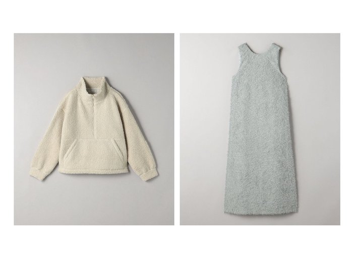 【BEAUTY&YOUTH / UNITED ARROWS/ビューティ&ユース ユナイテッドアローズ】のフリンジ ノースリーブ ワンピース -2WAY-&ボア ハーフジップ ドロスト プルオーバー 【 人気通販 コーディネート通販】おすすめ！人気、トレンド、レディースファッションの通販    おすすめ人気トレンドファッション通販アイテム 人気、トレンドファッション・服の通販 founy(ファニー) ファッション Fashion レディースファッション WOMEN トップス・カットソー Tops/Tshirt プルオーバー Pullover ワンピース Dress スラックス Slacks おすすめ Recommend インナー Inner シンプル Simple トレンド Trend ノースリーブ No Sleeve フリンジ Fringe ポケット Pocket |ID:crp329100000199812