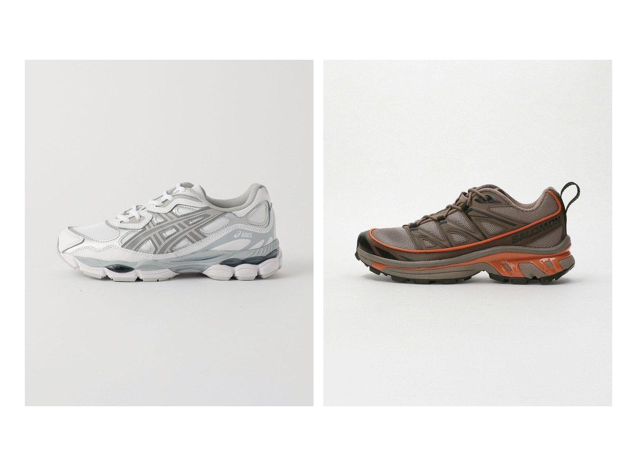 【BEAUTY&YOUTH / UNITED ARROWS/ビューティ&ユース ユナイテッドアローズ】のasics GEL-スニーカー&Salomon XT-スニーカー 【 人気通販 コーディネート通販】おすすめ！人気、トレンド、レディースファッションの通販    おすすめ人気トレンドファッション通販アイテム インテリア・キッズ・メンズ・レディースファッション・服の通販 founy(ファニー) 　ファッション　Fashion　レディースファッション　WOMEN　おすすめ　Recommend　スニーカー　Sneakers　スポーツ　Sports　A/W・秋冬　Aw・Autumn/Winter・Fw・Fall-Winter　アウトドア　Outdoor　オレンジ　Orange　フランス　France　人気　Popularity　ホワイト系　White　ブラウン系　Brown　|ID:crp329100000199813