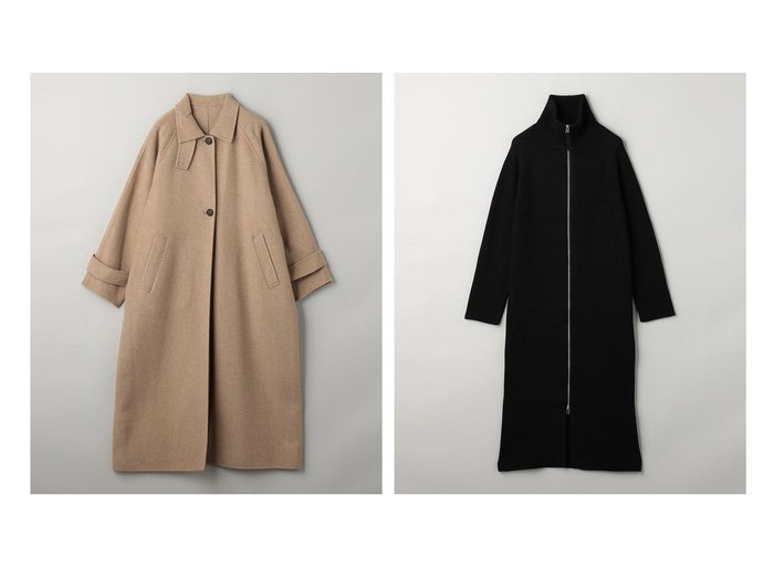 【BEAUTY&YOUTH / UNITED ARROWS/ビューティ&ユース ユナイテッドアローズ】のドライバーズ ニット ロング ワンピース&リバー ステンカラー ロングコート 【 人気通販 コーディネート通販】おすすめ！人気、トレンド、レディースファッションの通販    おすすめ人気トレンドファッション通販アイテム 人気、トレンドファッション・服の通販 founy(ファニー) 　ファッション　Fashion　レディースファッション　WOMEN　アウター　Coat Outerwear　コート　Coats　ワンピース　Dress　おすすめ　Recommend　クラシカル　Classical　クラシック　Classic　スニーカー　Sneakers　スラックス　Slacks　スリッポン　Slip-Ons　ヘリンボーン　Herringbone　ロング　Long　|ID:crp329100000199892