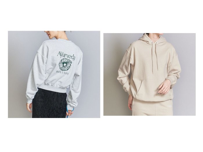 【BEAUTY&YOUTH / UNITED ARROWS/ビューティ&ユース ユナイテッドアローズ】のCGS. オーガニック スウェット パーカー&【別注】 WAVE UNION クロップド スウェットプルオーバー 【 人気通販 コーディネート通販】おすすめ！人気、トレンド、レディースファッションの通販    おすすめ人気トレンドファッション通販アイテム 人気、トレンドファッション・服の通販 founy(ファニー) 　ファッション　Fashion　レディースファッション　WOMEN　トップス・カットソー　Tops/Tshirt　パーカ　Sweats　スウェット　Sweat　プルオーバー　Pullover　ウォッシュ　Wash　オーガニック　Organic　春　Spring　スウェット　Sweat　スタンダード　Standard　トレンド　Trend　バルーン　Balloon　パーカー　Hoodie　ベーシック　Basic　リラックス　Relax　ワンポイント　One Point　2024年　2024　2024春夏・S/S　Ss,Spring/Summer,2024　ギフト プレゼント　Gift Present　秋　Autumn/Fall　クロップド　Cropped　スニーカー　Sneakers　スペシャル　Special　スラックス　Slacks　トレーナー　Trainer　人気　Popularity　バランス　Balance　プリント　Print　別注　Special Order　|ID:crp329100000199993