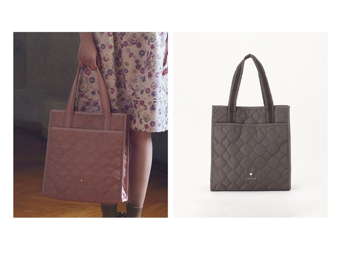 【TOCCA/トッカ】の【A4サイズ・撥水】CHECKER CLOVER QUILT TOTE トートバッグ 【バッグ・鞄 人気通販 コーディネート通販】おすすめ！人気、トレンド、レディースファッションの通販 おすすめ人気トレンドファッション通販アイテム 人気、トレンドファッション・服の通販 founy(ファニー) 　ファッション　Fashion　レディースファッション　WOMEN　バッグ　Bag　シンプル　Simple　トリミング　Trimming　ポケット　Pocket　マグネット　Magnet　モダン　Modern　モチーフ　Motif　財布　Wallet　|ID:crp329100000200189