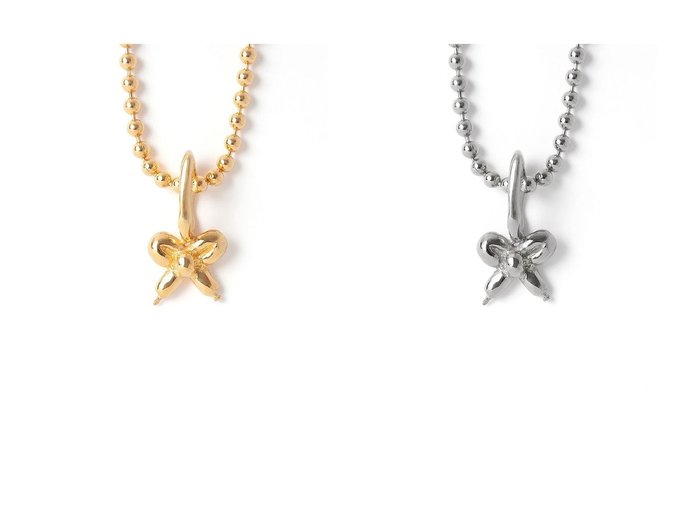 【MAISON DPULSE/メゾンドパルス】のribbon charm ネックレス(K24GP)&ribbon charm ネックレス 【アクセサリー、ジュエリー 人気通販 コーディネート通販】おすすめ！人気、トレンド、レディースファッションの通販 おすすめ人気トレンドファッション通販アイテム 人気、トレンドファッション・服の通販 founy(ファニー) ファッション Fashion レディースファッション WOMEN ジュエリー Jewelry ネックレス Necklaces おすすめ Recommend チャーム Charm ネックレス Necklace バルーン Balloon モチーフ Motif リボン Ribbon NEW・新作・新着・新入荷 New Arrivals |ID:crp329100000200221