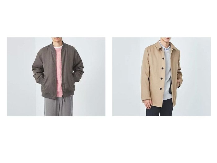 【green label relaxing / UNITED ARROWS / MEN/グリーンレーベルリラクシング】のTAION フード バルカラーコート -撥水-&パデッド リバーシブル ジップ ブルゾン 【MEN】おすすめ！人気トレンド・男性、メンズ ファッションの通販 おすすめ人気トレンドファッション通販アイテム 人気、トレンドファッション・服の通販 founy(ファニー) ファッション Fashion メンズファッション MEN キルティング Quilting ジップ Zip ストレート Straight パーカー Hoodie ブルゾン Blouson 無地 Plain Color リバーシブル Reversible 冬 Winter おすすめ Recommend |ID:crp329100000200247