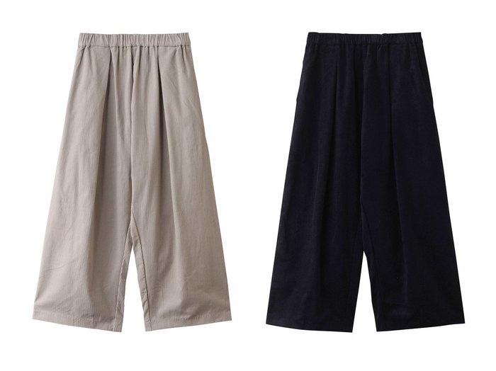 【mizuiro ind/ミズイロ インド】のcorduroy wide PT パンツ 【パンツ 人気通販 コーディネート通販】おすすめ！人気、トレンド、レディースファッションの通販  おすすめ人気トレンドファッション通販アイテム 人気、トレンドファッション・服の通販 founy(ファニー) ファッション Fashion レディースファッション WOMEN パンツ Pants クロップド Cropped コーデュロイ Corduroy シンプル Simple バランス Balance ワイド Wide NEW・新作・新着・新入荷 New Arrivals |ID:crp329100000200363