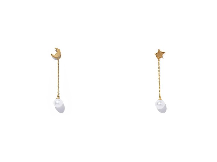 【les bonbon/ルボンボン】のlune pearl ピアス(片耳用)&etoile pearl ピアス(片耳用) 【アクセサリー、ジュエリー 人気通販 コーディネート通販】おすすめ！人気、トレンド、レディースファッションの通販  おすすめ人気トレンドファッション通販アイテム 人気、トレンドファッション・服の通販 founy(ファニー) 　ファッション　Fashion　レディースファッション　WOMEN　ジュエリー　Jewelry　リング　Rings　イヤリング　Earrings　イヤリング　Earrings　チェーン　Chain　パール　Pearl　モチーフ　Motif　モノトーン　Monotone　リュクス　Luxe　NEW・新作・新着・新入荷　New Arrivals　片耳　One Ear　|ID:crp329100000200372