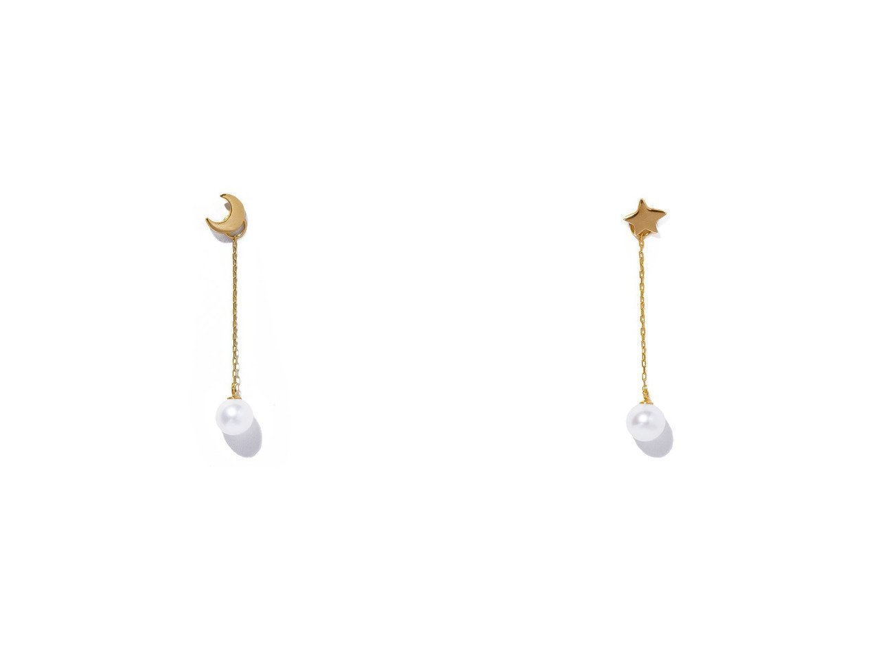 【les bonbon/ルボンボン】のlune pearl ピアス(片耳用)&etoile pearl ピアス(片耳用) 【アクセサリー、ジュエリー 人気通販 コーディネート通販】おすすめ！人気、トレンド、レディースファッションの通販  おすすめ人気トレンドファッション通販アイテム インテリア・キッズ・メンズ・レディースファッション・服の通販 founy(ファニー) 　ファッション　Fashion　レディースファッション　WOMEN　ジュエリー　Jewelry　リング　Rings　イヤリング　Earrings　イヤリング　Earrings　チェーン　Chain　パール　Pearl　モチーフ　Motif　モノトーン　Monotone　リュクス　Luxe　NEW・新作・新着・新入荷　New Arrivals　片耳　One Ear　シルバー系　Silver　|ID:crp329100000200372