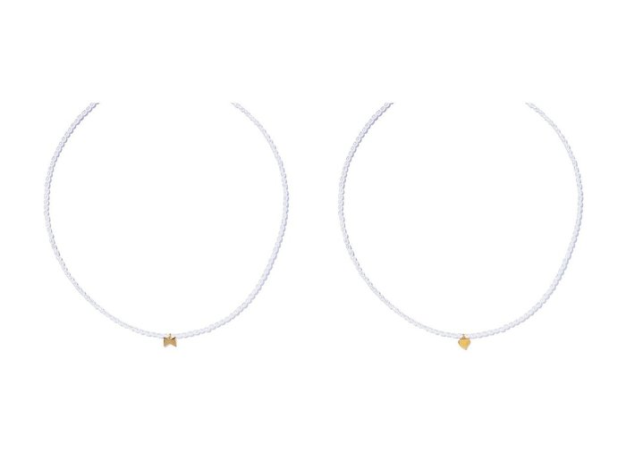 【les bonbon/ルボンボン】のtie pearl チョーカー&coeur pearl チョーカー 【アクセサリー、ジュエリー 人気通販 コーディネート通販】おすすめ！人気、トレンド、レディースファッションの通販  おすすめ人気トレンドファッション通販アイテム 人気、トレンドファッション・服の通販 founy(ファニー) ファッション Fashion レディースファッション WOMEN ジュエリー Jewelry ネックレス Necklaces ジャケット Jacket スタイリッシュ Stylish デコルテ Decolletage ネックレス Necklace パール Pearl モチーフ Motif リボン Ribbon NEW・新作・新着・新入荷 New Arrivals |ID:crp329100000200374