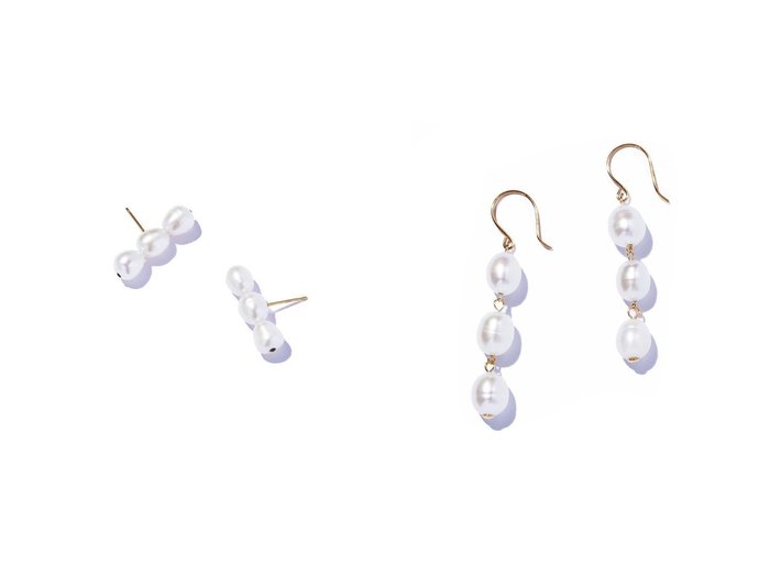 【les bonbon/ルボンボン】のcocoon pearl stud ピアス&cocoon pearl hook ピアス 【アクセサリー、ジュエリー 人気通販 コーディネート通販】おすすめ！人気、トレンド、レディースファッションの通販  おすすめ人気トレンドファッション通販アイテム 人気、トレンドファッション・服の通販 founy(ファニー) ファッション Fashion レディースファッション WOMEN ジュエリー Jewelry リング Rings イヤリング Earrings イヤリング Earrings スマート Smart ドレス Dress パール Pearl ロング Long NEW・新作・新着・新入荷 New Arrivals |ID:crp329100000200376