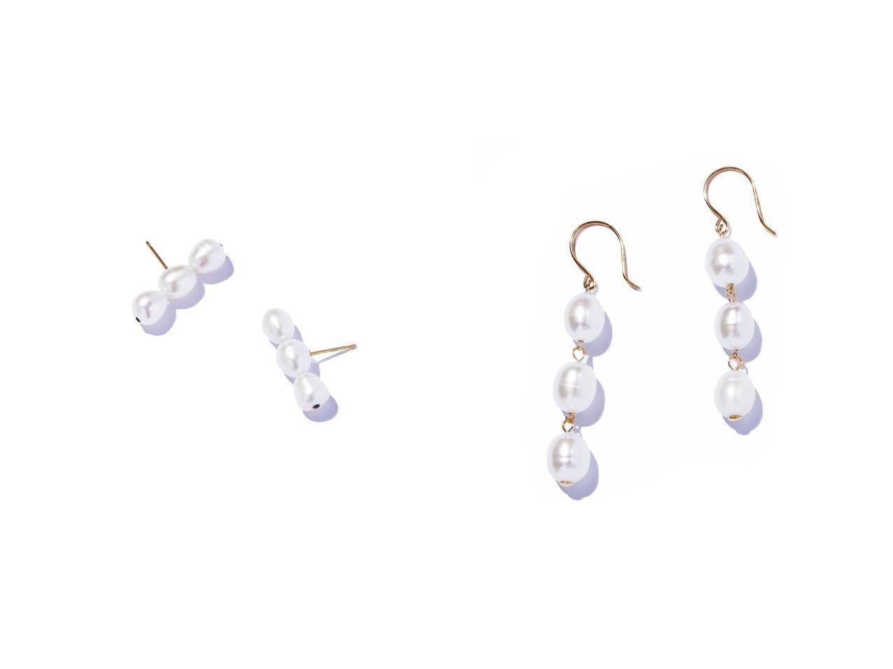 【les bonbon/ルボンボン】のcocoon pearl stud ピアス&cocoon pearl hook ピアス 【アクセサリー、ジュエリー 人気通販 コーディネート通販】おすすめ！人気、トレンド、レディースファッションの通販  おすすめ人気トレンドファッション通販アイテム インテリア・キッズ・メンズ・レディースファッション・服の通販 founy(ファニー) 　ファッション　Fashion　レディースファッション　WOMEN　ジュエリー　Jewelry　リング　Rings　イヤリング　Earrings　イヤリング　Earrings　スマート　Smart　ドレス　Dress　パール　Pearl　ロング　Long　NEW・新作・新着・新入荷　New Arrivals　ホワイト系　White　レッド系　Red　|ID:crp329100000200376