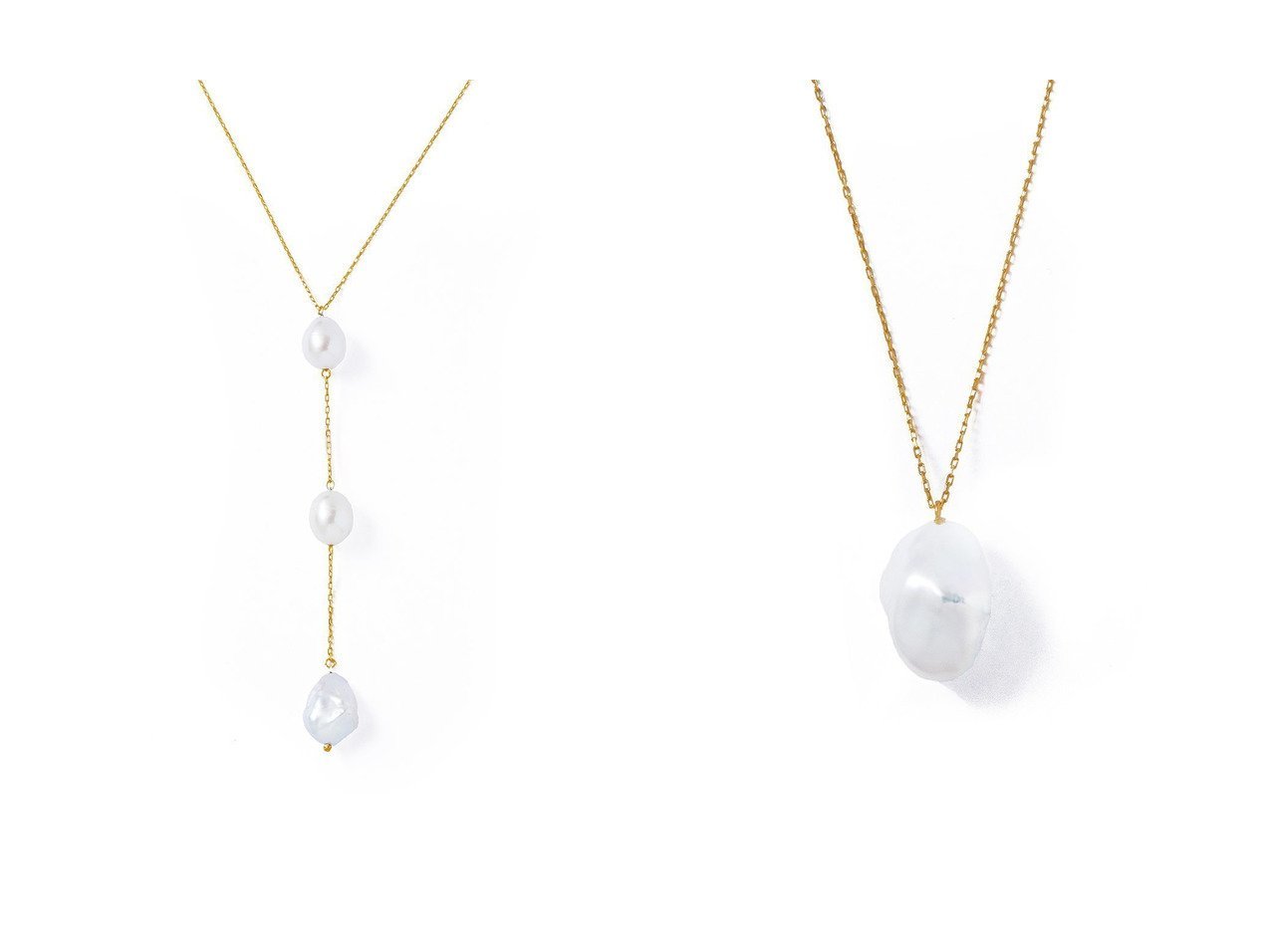 【les bonbon/ルボンボン】のdot blessing pearl ネックレス&blessing pearl ネックレス 【アクセサリー、ジュエリー 人気通販 コーディネート通販】おすすめ！人気、トレンド、レディースファッションの通販  おすすめ人気トレンドファッション通販アイテム インテリア・キッズ・メンズ・レディースファッション・服の通販 founy(ファニー) 　ファッション　Fashion　レディースファッション　WOMEN　ジュエリー　Jewelry　ネックレス　Necklaces　カッティング　Cutting　チェーン　Chain　デコルテ　Decolletage　ネックレス　Necklace　バランス　Balance　パール　Pearl　NEW・新作・新着・新入荷　New Arrivals　ホワイト系　White　|ID:crp329100000200381