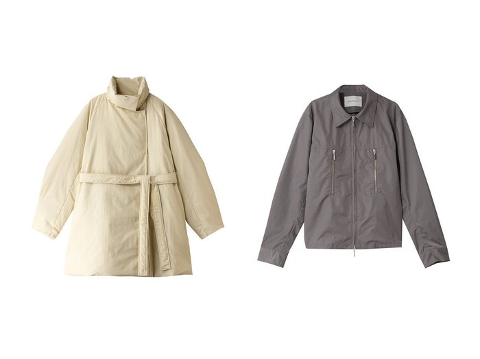 【MIDIUMISOLID/ミディウミソリッド】のnylon shirt blouson ブルゾン&standcollar down coat コート 【コート、ジャケット 人気通販 コーディネート通販】おすすめ！人気、トレンド、レディースファッションの通販   おすすめ人気トレンドファッション通販アイテム 人気、トレンドファッション・服の通販 founy(ファニー) ファッション Fashion レディースファッション WOMEN アウター Coat Outerwear ジャケット Jackets ブルゾン Blouson/Jackets コート Coats ダウン Down Coats And Jackets ジャケット Jacket デニム Denim ブルゾン Blouson NEW・新作・新着・新入荷 New Arrivals |ID:crp329100000200471