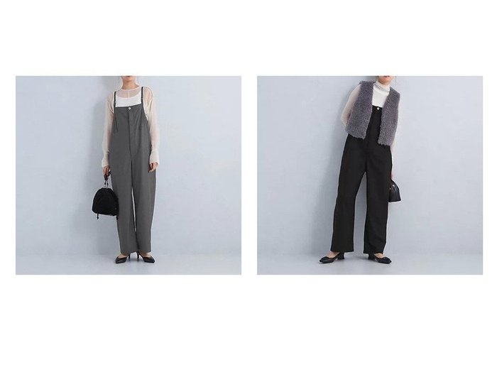 【green label relaxing / UNITED ARROWS/グリーンレーベル リラクシング / ユナイテッドアローズ】のオーバーオール 【ワンピース、ドレス 人気通販 コーディネート通販】おすすめ！人気、トレンド、レディースファッションの通販  おすすめ人気トレンドファッション通販アイテム 人気、トレンドファッション・服の通販 founy(ファニー) ファッション Fashion レディースファッション WOMEN 春 Spring 秋 Autumn/Fall キャミソール Camisole サロペット Overalls フィット Fit ポケット Pocket ラップ Wrap 冬 Winter 夏 Summer ビジネス 仕事 通勤 Business |ID:crp329100000200591