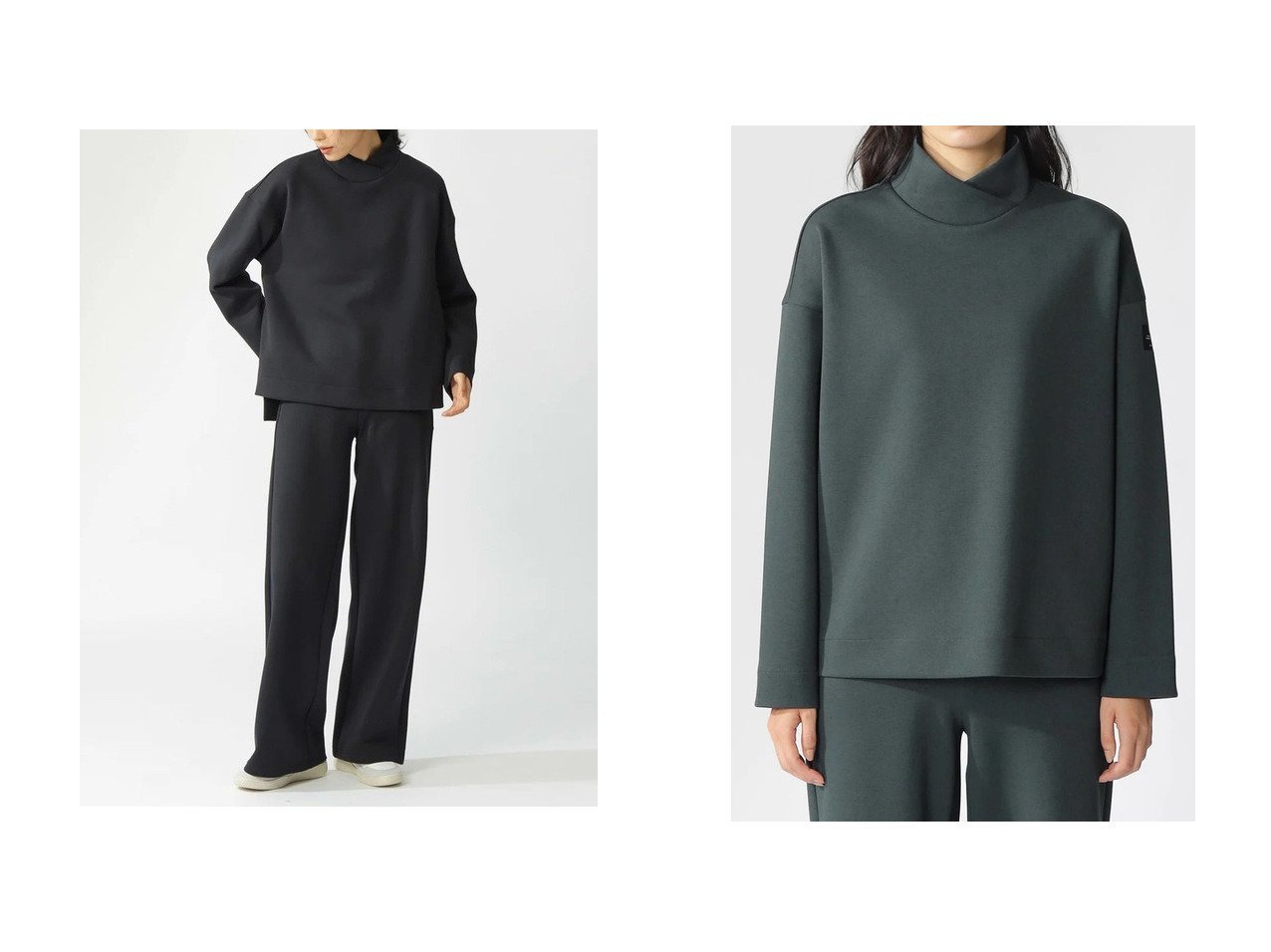 【ECOALF/エコアルフ】のMAIA プルオーバー MAIA SWEATSHIRT WOMAN 【トップス、カットソー 人気通販 コーディネート通販】おすすめ！人気、トレンド、レディースファッションの通販  おすすめ人気トレンドファッション通販アイテム インテリア・キッズ・メンズ・レディースファッション・服の通販 founy(ファニー) 　ファッション　Fashion　レディースファッション　WOMEN　トップス・カットソー　Tops/Tshirt　シャツ/ブラウス　Shirts/Blouses　パーカ　Sweats　ロング / Tシャツ　T-Shirts　プルオーバー　Pullover　スウェット　Sweat　カットソー　Cut and Sewn　なめらか　Smooth　ショルダー　Shoulder　ストレッチ　Stretch　スリット　Slit　ダブル　Double　ドロップ　Drop　ハイネック　High Neck　リラックス　Relax　NEW・新作・新着・新入荷　New Arrivals　軽量　Lightweight　グリーン系　Green　ブラック系　Black　|ID:crp329100000200646