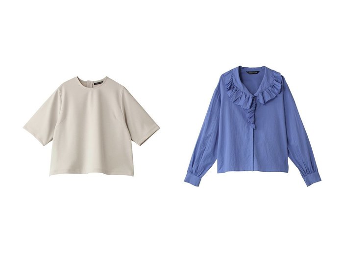 【mizuiro ind/ミズイロ インド】のO プルオーバー&frill collar shirt シャツ 【トップス、カットソー 人気通販 コーディネート通販】おすすめ！人気、トレンド、レディースファッションの通販  おすすめ人気トレンドファッション通販アイテム 人気、トレンドファッション・服の通販 founy(ファニー) 　ファッション　Fashion　レディースファッション　WOMEN　トップス・カットソー　Tops/Tshirt　シャツ/ブラウス　Shirts/Blouses　プルオーバー　Pullover　なめらか　Smooth　ショート　Short　シンプル　Simple　スリーブ　Sleeve　バランス　Balance　ボトム　Bottom　ロング　Long　NEW・新作・新着・新入荷　New Arrivals　|ID:crp329100000201013