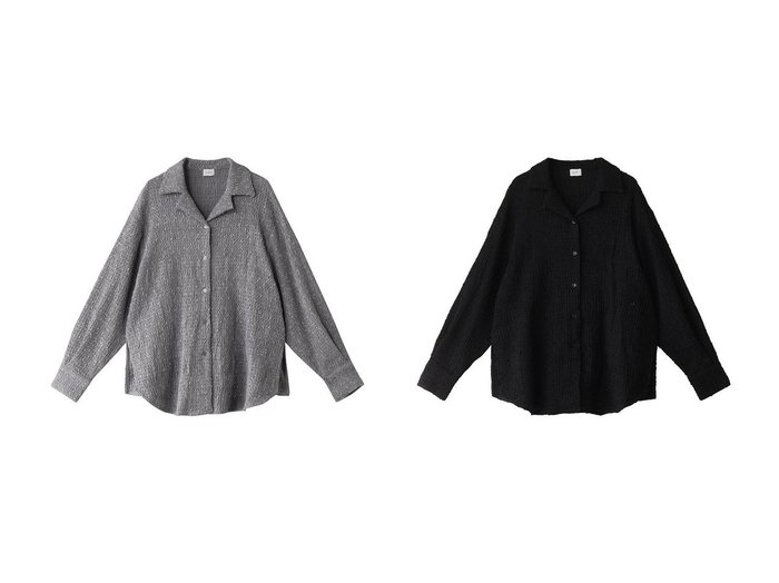 【MANOF/マノフ】のSHIRRING LACE SHIRTS シャツ/ブラウス 【トップス、カットソー 人気通販 コーディネート通販】おすすめ！人気、トレンド、レディースファッションの通販  おすすめ人気トレンドファッション通販アイテム 人気、トレンドファッション・服の通販 founy(ファニー) ファッション Fashion レディースファッション WOMEN トップス・カットソー Tops/Tshirt シャツ/ブラウス Shirts/Blouses シャーリング Shirring スリーブ Sleeve センター Center トレンド Trend ドレープ Drape フロント Front レース Race ロング Long NEW・新作・新着・新入荷 New Arrivals |ID:crp329100000201015