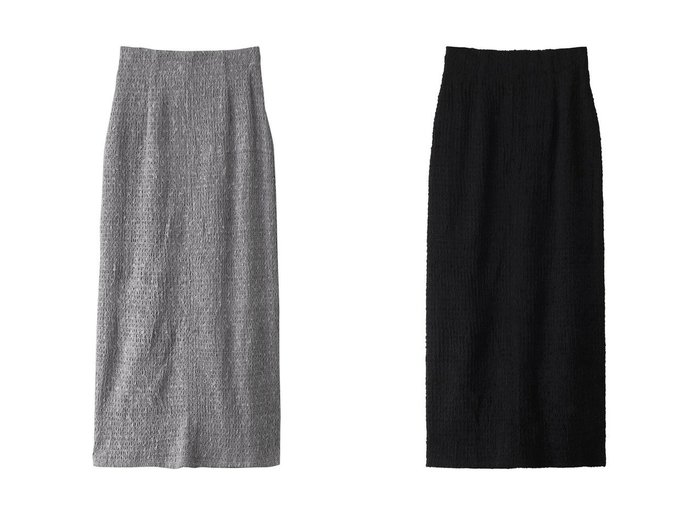 【MANOF/マノフ】のSHIRRING LACE NARROW SKIRT スカート 【スカート 人気通販 コーディネート通販】おすすめ！人気、トレンド、レディースファッションの通販  おすすめ人気トレンドファッション通販アイテム 人気、トレンドファッション・服の通販 founy(ファニー) ファッション Fashion レディースファッション WOMEN スカート Skirt ロングスカート Long Skirt シャーリング Shirring シンプル Simple ストレート Straight レース Race ロング Long NEW・新作・新着・新入荷 New Arrivals |ID:crp329100000201077