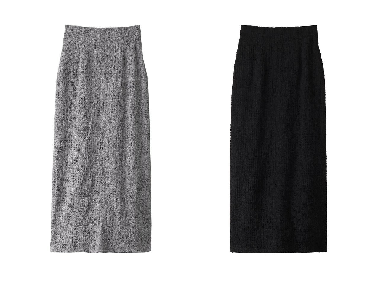 【MANOF/マノフ】のSHIRRING LACE NARROW SKIRT スカート 【スカート 人気通販 コーディネート通販】おすすめ！人気、トレンド、レディースファッションの通販  おすすめ人気トレンドファッション通販アイテム インテリア・キッズ・メンズ・レディースファッション・服の通販 founy(ファニー) 　ファッション　Fashion　レディースファッション　WOMEN　スカート　Skirt　ロングスカート　Long Skirt　シャーリング　Shirring　シンプル　Simple　ストレート　Straight　レース　Race　ロング　Long　NEW・新作・新着・新入荷　New Arrivals　グレー系　Gray　ブラック系　Black　|ID:crp329100000201077