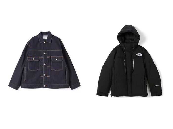 【beautiful people/ビューティフル ピープル】のselvedge denim square big blouson&【THE NORTH FACE/ザ ノース フェイス】のBaltro Light Jacket 【アウター 人気通販 コーディネート通販】おすすめ！人気、トレンド、レディースファッションの通販  おすすめ人気トレンドファッション通販アイテム インテリア・キッズ・メンズ・レディースファッション・服の通販 founy(ファニー) https://founy.com/ ファッション Fashion レディースファッション WOMEN アウター Coat Outerwear ブルゾン Blouson/Jackets ジャケット Jackets 2025年 2025 デニム Denim フロント Front ブルゾン Blouson ボックス Box ワーク Work ヴィンテージ Vintage 定番 Standard 洗える Washable ジャケット Jacket ダウン Down フィット Fit 防寒 Cold Protection |ID:crp329100000201098