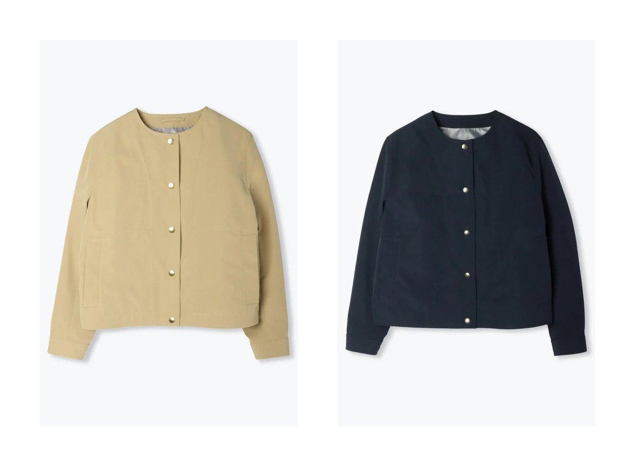 【lelill/レリル】の3LAYER BASIC BLOUSON 【アウター 人気通販 コーディネート通販】おすすめ！人気、トレンド、レディースファッションの通販  おすすめ人気トレンドファッション通販アイテム インテリア・キッズ・メンズ・レディースファッション・服の通販 founy(ファニー) 　ファッション　Fashion　レディースファッション　WOMEN　アウター　Coat Outerwear　ブルゾン　Blouson/Jackets　トップス・カットソー　Tops/Tshirt　シャツ/ブラウス　Shirts/Blouses　コンパクト　Compact　スリーブ　Sleeve　プリーツ　Pleats　ロング　Long　NEW・新作・新着・新入荷　New Arrivals　ブルー系　Blue　|ID:crp329100000201156