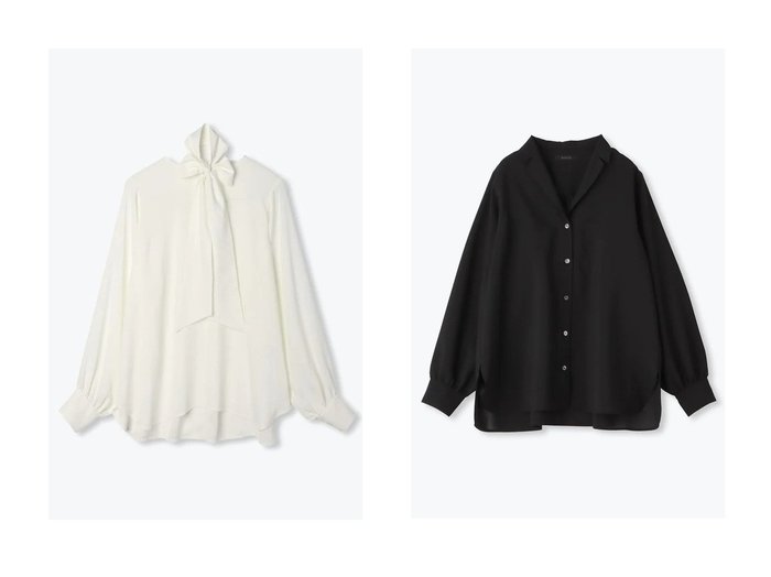 【lelill/レリル】のテーラードシアーシャツ&THE BASIC BLOUSE 2 【トップス、カットソー 人気通販 コーディネート通販】おすすめ！人気、トレンド、レディースファッションの通販  おすすめ人気トレンドファッション通販アイテム 人気、トレンドファッション・服の通販 founy(ファニー) ファッション Fashion レディースファッション WOMEN トップス・カットソー Tops/Tshirt シャツ/ブラウス Shirts/Blouses オケージョン Occasion スリーブ Sleeve デニム Denim ドレープ Drape ロング Long NEW・新作・新着・新入荷 New Arrivals ジャケット Jacket デスク Desk ワーク Work 羽織 Haori |ID:crp329100000201167