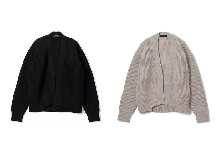 【FLORENT/フローレント】のBULKY KNIT CARDIGAN 【トップス、カットソー 人気通販 コーディネート通販】おすすめ！人気、トレンド、レディースファッションの通販  おすすめ人気トレンドファッション通販アイテム 人気、トレンドファッション・服の通販 founy(ファニー) ファッション Fashion レディースファッション WOMEN トップス・カットソー Tops/Tshirt ニット Knit Tops カーディガン Cardigans カーディガン Cardigan 畦 Ridge 軽量 Lightweight |ID:crp329100000201261