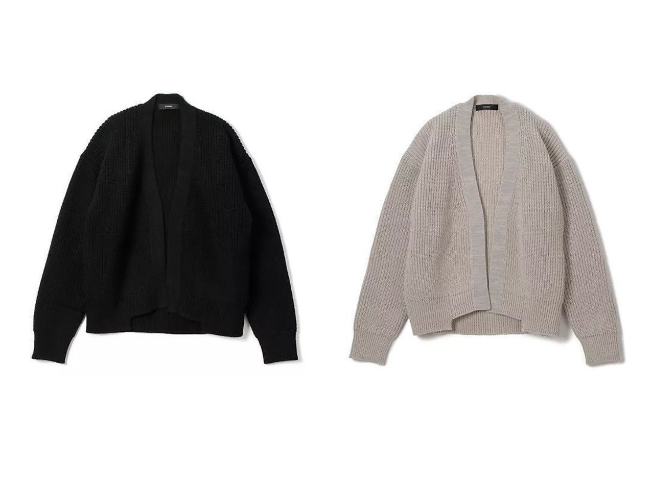 【FLORENT/フローレント】のBULKY KNIT CARDIGAN 【トップス、カットソー 人気通販 コーディネート通販】おすすめ！人気、トレンド、レディースファッションの通販  おすすめ人気トレンドファッション通販アイテム インテリア・キッズ・メンズ・レディースファッション・服の通販 founy(ファニー) 　ファッション　Fashion　レディースファッション　WOMEN　トップス・カットソー　Tops/Tshirt　ニット　Knit Tops　カーディガン　Cardigans　カーディガン　Cardigan　畦　Ridge　軽量　Lightweight　ブラック系　Black　|ID:crp329100000201261