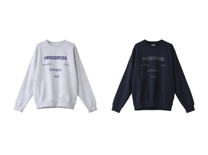 【heliopole/エリオポール】の【PROGRESS RUNNING CLUB】PRC LONDON スウェット②&【PROGRESS RUNNING CLUB】PRC LONDON スウェット 【トップス、カットソー 人気通販 コーディネート通販】おすすめ！人気、トレンド、レディースファッションの通販    おすすめ人気トレンドファッション通販アイテム 人気、トレンドファッション・服の通販 founy(ファニー) ファッション Fashion レディースファッション WOMEN トップス・カットソー Tops/Tshirt シャツ/ブラウス Shirts/Blouses パーカ Sweats ロング / Tシャツ T-Shirts スウェット Sweat カットソー Cut and Sewn スウェット Sweat ランニング Running ロンドン London エレガント 上品 Elegant NEW・新作・新着・新入荷 New Arrivals |ID:crp329100000201402