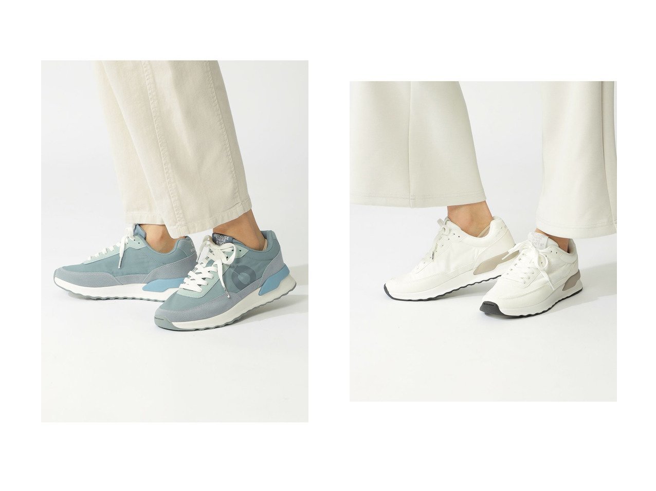 【ECOALF/エコアルフ】のCONDE スニーカー/CONDE SNEAKERS WOMAN 【シューズ・靴 人気通販 コーディネート通販】おすすめ！人気、トレンド、レディースファッションの通販    おすすめ人気トレンドファッション通販アイテム インテリア・キッズ・メンズ・レディースファッション・服の通販 founy(ファニー) 　ファッション　Fashion　レディースファッション　WOMEN　スニーカー　Sneakers　ブロッキング　Blocking　人気　Popularity　NEW・新作・新着・新入荷　New Arrivals　軽量　Lightweight　ホワイト系　White　グレー系　Gray　|ID:crp329100000201445