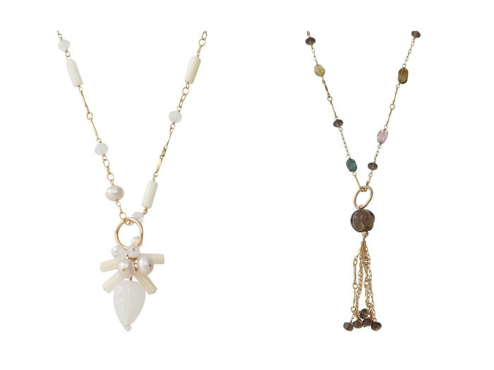 【NATURALI JEWELRY/ナチュラリジュエリ】のBOHO ロングネックレス トルマリン MIX&BOHO ロングネックレス ホワイト MIX 【アクセサリー、ジュエリー 人気通販 コーディネート通販】おすすめ！人気、トレンド、レディースファッションの通販    おすすめ人気トレンドファッション通販アイテム 人気、トレンドファッション・服の通販 founy(ファニー) ファッション Fashion レディースファッション WOMEN ジュエリー Jewelry ネックレス Necklaces チェーン Chain ネックレス Necklace パーティ Party モチーフ Motif ロング Long エレガント 上品 Elegant NEW・新作・新着・新入荷 New Arrivals |ID:crp329100000201517